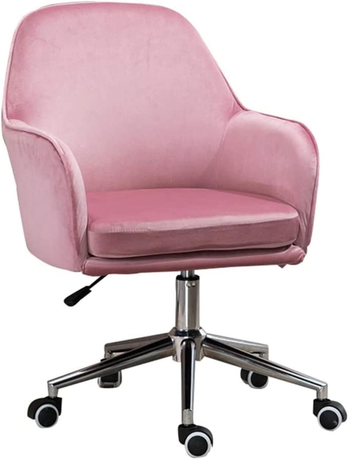 360度回転＆高さ調整】ベルベット 節約 オフィスチェア ランバー